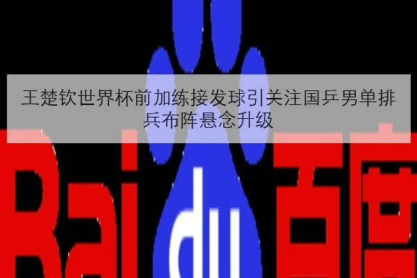 王楚钦世界杯前加练接发球引关注国乒男单排兵布阵悬念升级
